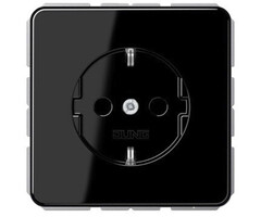 Jung Jung CD500 wandcontactdoos ra 1V zwart - CD1520NSW