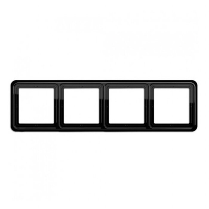 Jung Jung CD500 afdekraam 4-voudig zwart - CD584SW