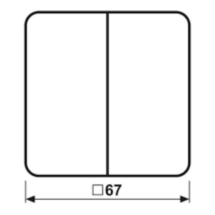 Jung Jung CD500 serie schakelwip zwart - CD595SW