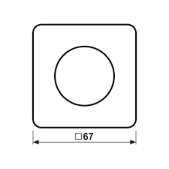 Jung Jung CD500 afdekking voor draaidimmer zwart - CD1540SW