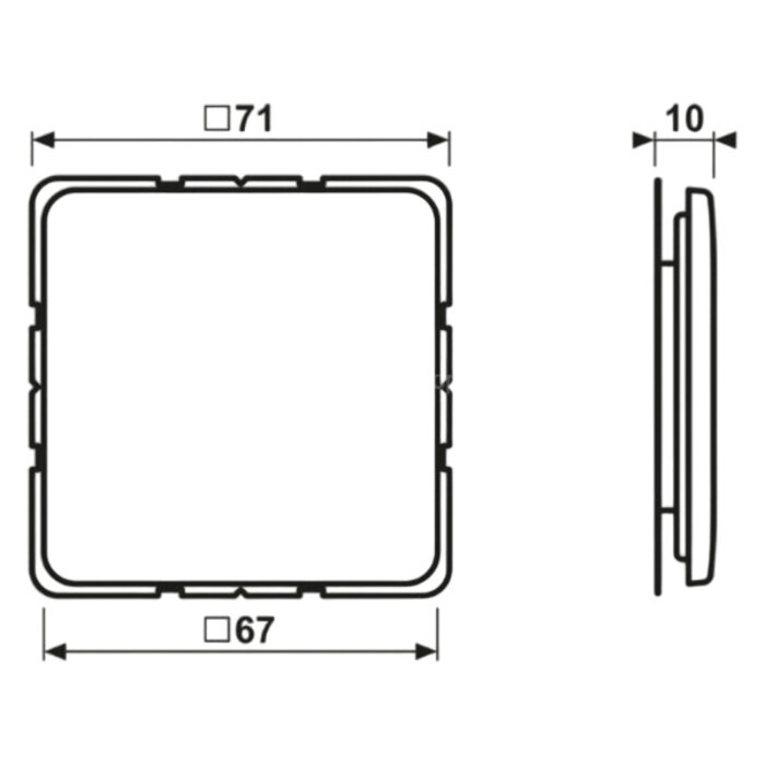 Jung Jung CD500 bedieningselement blindplaat crèmewit (elektrowit) - 561NB