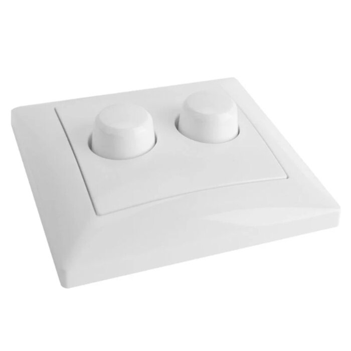 EcoDim EcoDim inzetplaat en raamwerk met dimmerknoppen - 9999232