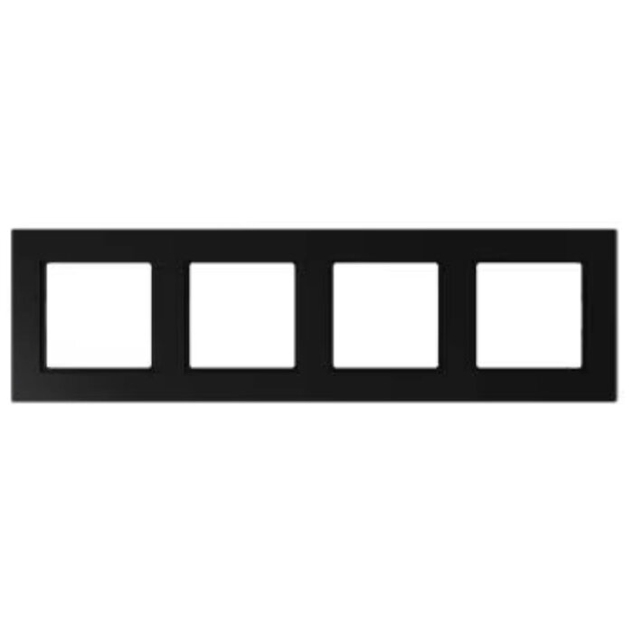 Jung Jung A range afdekraam 4-voudig grafietzwart mat - A5584BFSWM