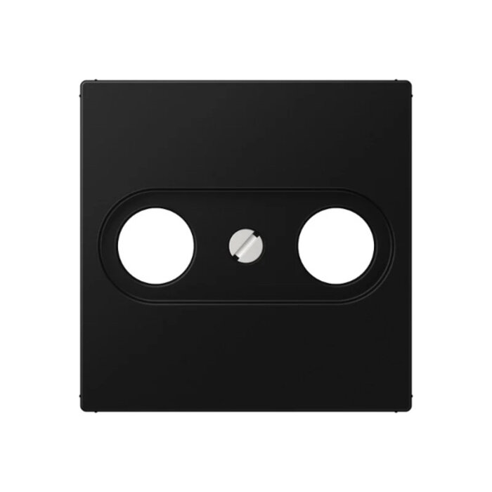 Jung Jung A range onderdeel/centraalplaat kunststof zwart - A561BFPLTVSWM