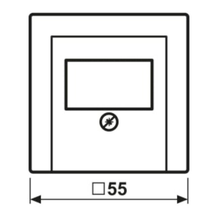 Jung Jung A range onderdeel/centraalplaat tae kunststof zwart - A569BFPLTSWM