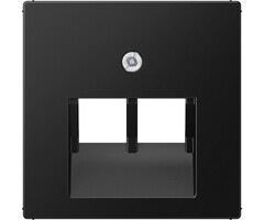 Jung Jung A range onderdeel/centraalplaat uae/iae kunststof zwart - A569-2BFPLUASWM