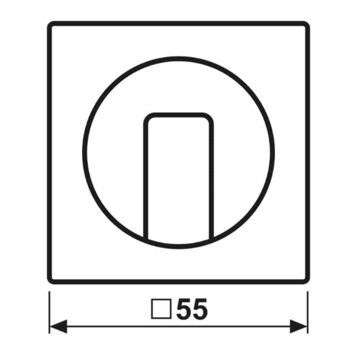Jung Jung A range draaiknop jaloezie antraciet - A1541BFANM