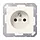 Jung wandcontactdoos + penaarde  inbouw creme - A1520FKI