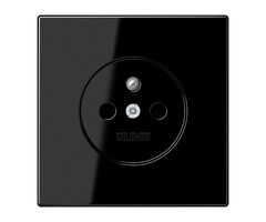 Jung Jung LS Range wandcontactdoos met penaarde zwart - LS1520FKISW