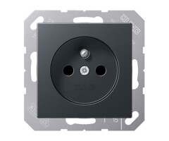 Jung Jung A500 wandcontactdoos met penaarde antraciet - A1520FBFKIANM