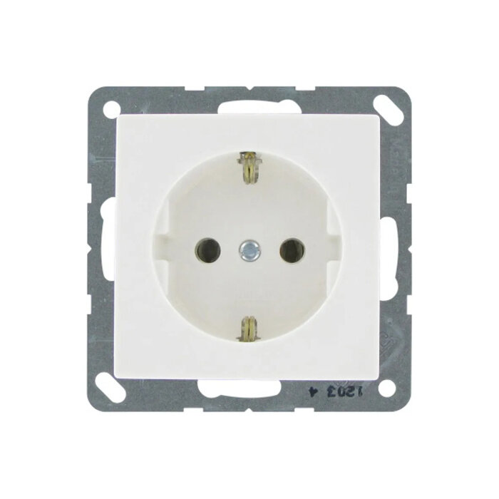 Jung bij Kopp Jung bij kopp AS500 Wandcontactdoos 1V + RA wit - 11127422