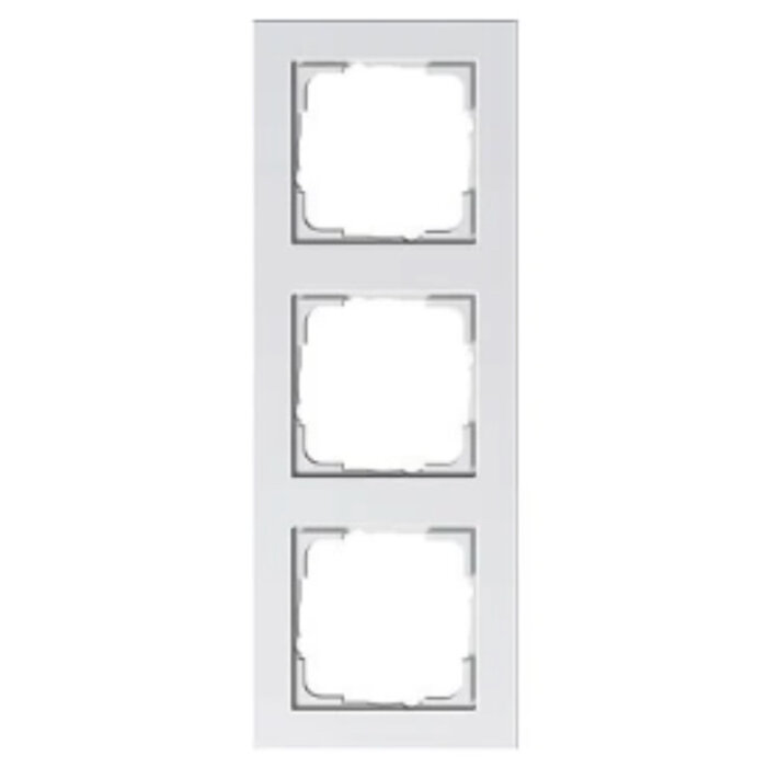 Gira Gira E2 Afdekraam 3 voudig zuiver wit (hagelwit) 021329