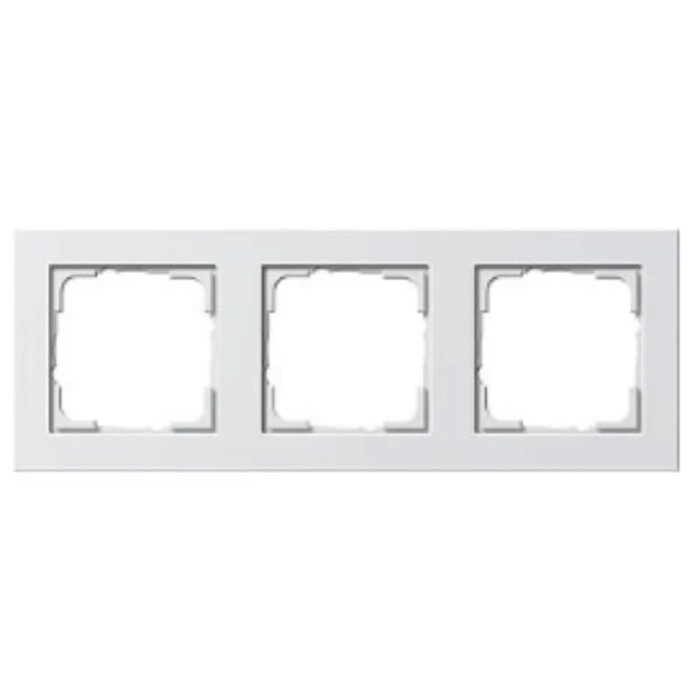 Gira Gira E2 Afdekraam 3 voudig zuiver wit (hagelwit) 021329