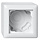 Gira Opbouwrand 1V Zuiver wit (hagelwit) 106103