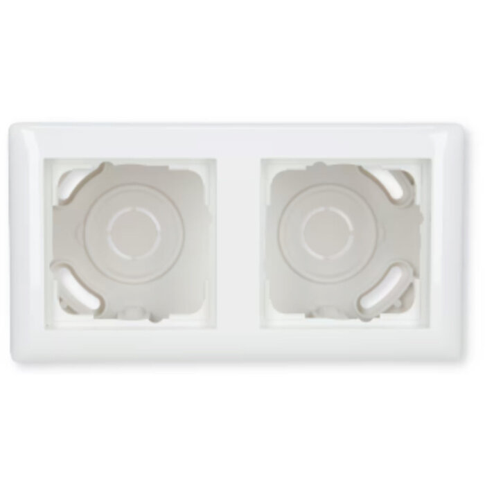 Gira Gira Opbouwrand 2V Zuiver wit (hagelwit) 106203