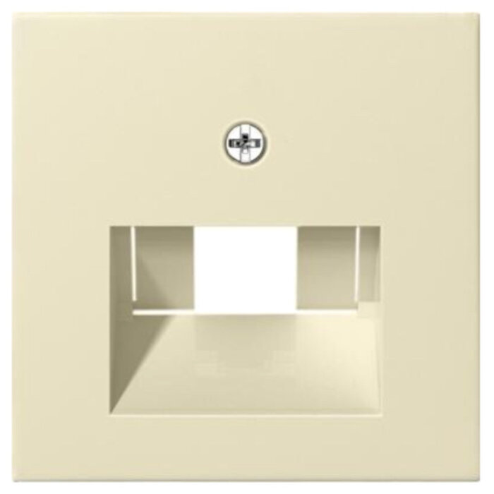 Gira Gira Afdekplaat RJ45 / RJ11 voor enkel en dubbel element Wit (creme) 027001