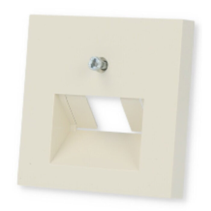 Gira Gira Afdekplaat RJ45 / RJ11 voor enkel en dubbel element Wit (creme) 027001