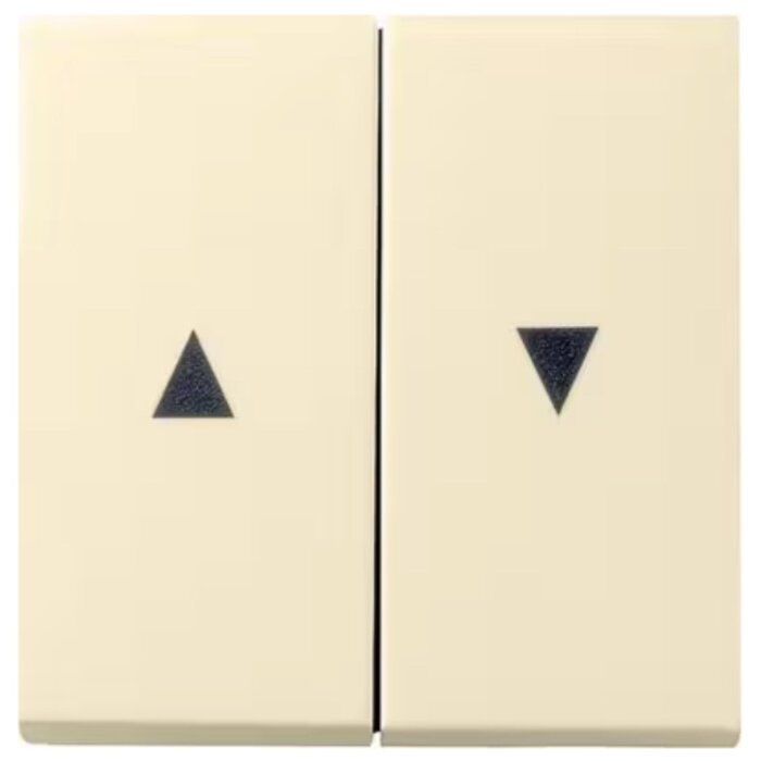 Gira Gira Bedieningswip rolluikschakelaar druk Wit (creme) 029401