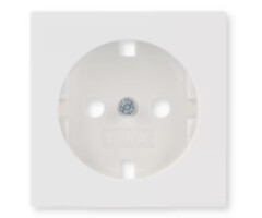 Gira Gira Inzetplaat Wandcontactdoos zuiver wit (hagelwit) MAT 092027