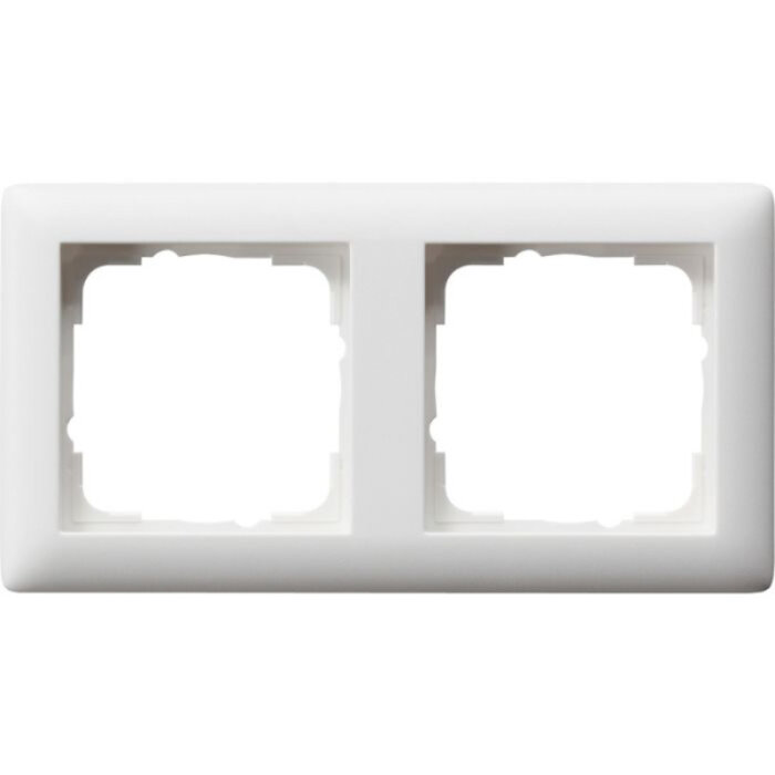 Gira Gira Afdekraam 2 voudig Zuiver wit (hagelwit) MAT 021204