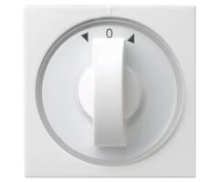 Gira Gira Bedieningswip rolluikschakelaar draai Zuiver wit (hagelwit) MAT 066627