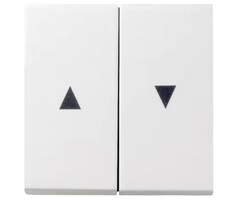 Gira Gira Bedieningswip rolluikschakelaar druk Zuiver wit (hagelwit) MAT 029427