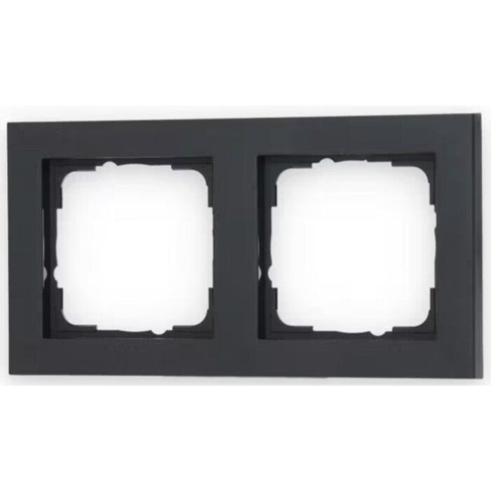 Gira Gira E2 Afdekraam 2 voudig antraciet 021223