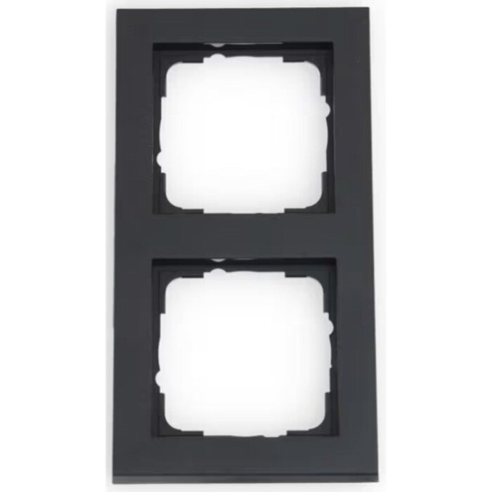 Gira Gira E2 Afdekraam 2 voudig antraciet 021223