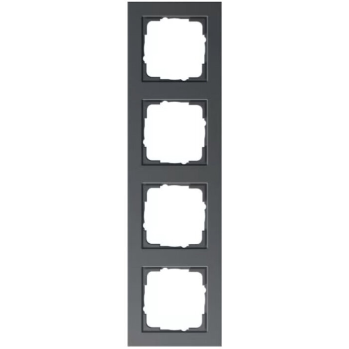 Gira Gira E2 Afdekraam 4 voudig antraciet 021423