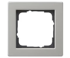 Gira Gira E2 Afdekraam 1 voudig Edelstaal 021133