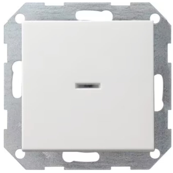 Gira Gira  drukvlak-controleschakelaar wisselschakelaar systeem 55 Zuiver wit (hagelwit) 013603