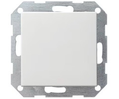 Gira Gira drukvlakschakelaar wisselschakelaar / 1-polig systeem 55 Zuiver wit (hagelwit) MAT 012627