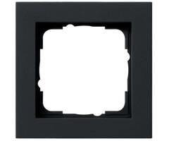 Gira Gira E2 afdekraam 1-voudig Mat Zwart 021109