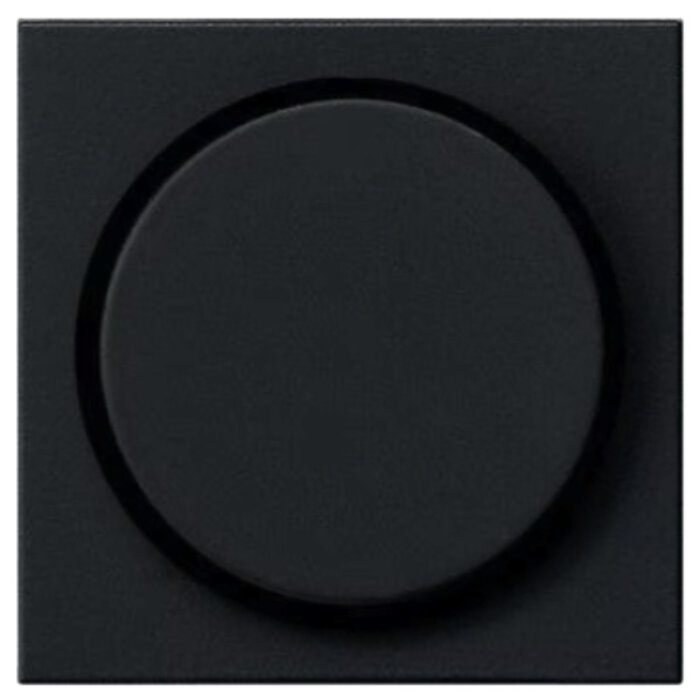 Gira Gira Draaiknop dimmer Mat Zwart 0650005