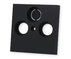 Gira 021305 frame 3-voudig Esprit glas, zwart
