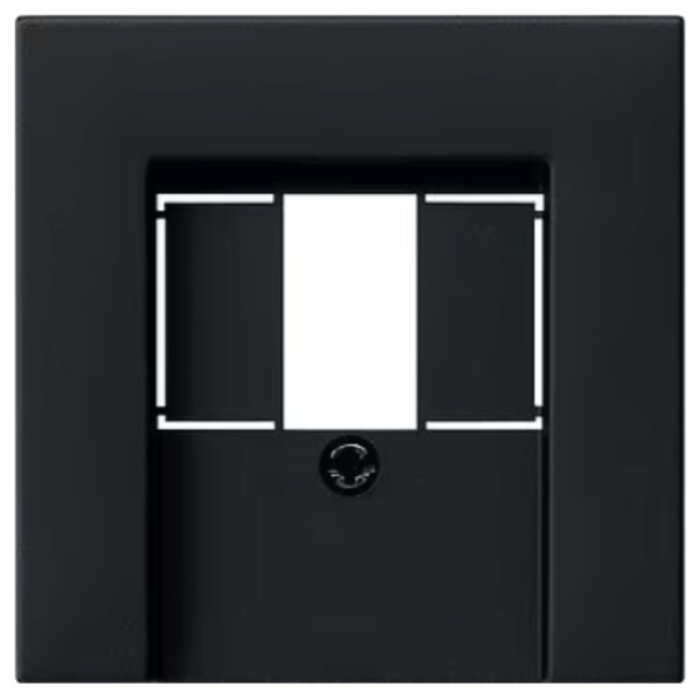 Gira Gira Centraalplaat multimedia Mat Zwart 0276005