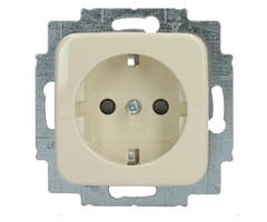 Busch-Jaeger Busch-Jaeger wandcontactdoos + RA 1V wit (creme) 20 EUC-212-503