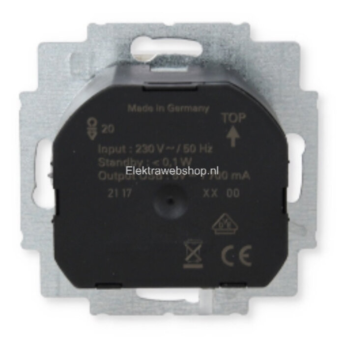 Busch-Jaeger Busch-Jaeger wandcontactdoos met USB-Lader wit (creme) 20 EUCBUSB-212