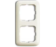 Busch-Jaeger Busch-Jaeger afdekraam 2 voudig Standaard wit (creme) 2512-212-506