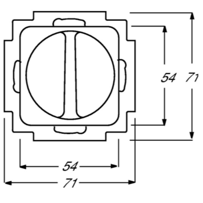 Busch-Jaeger Busch-Jaeger 3-standen schakelaar incl. afdekking wit (creme) 2711 UCDRL-212