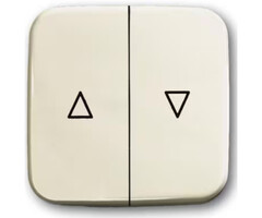 Busch-Jaeger Busch-Jaeger bedieningswip rolluikschakelaar druk wit (creme) 2504-212