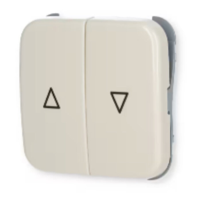 Busch-Jaeger Busch-Jaeger bedieningswip rolluikschakelaar druk wit (creme) 2504-212