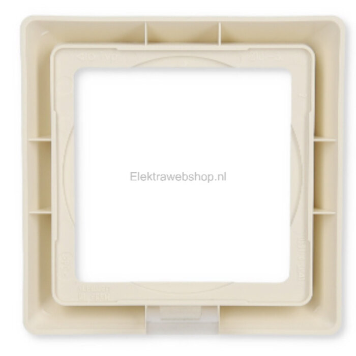 Busch-Jaeger Busch-Jaeger 1-voudig afdekraam voor wandcontactdoos spatwaterdicht wit (creme) 2101-32