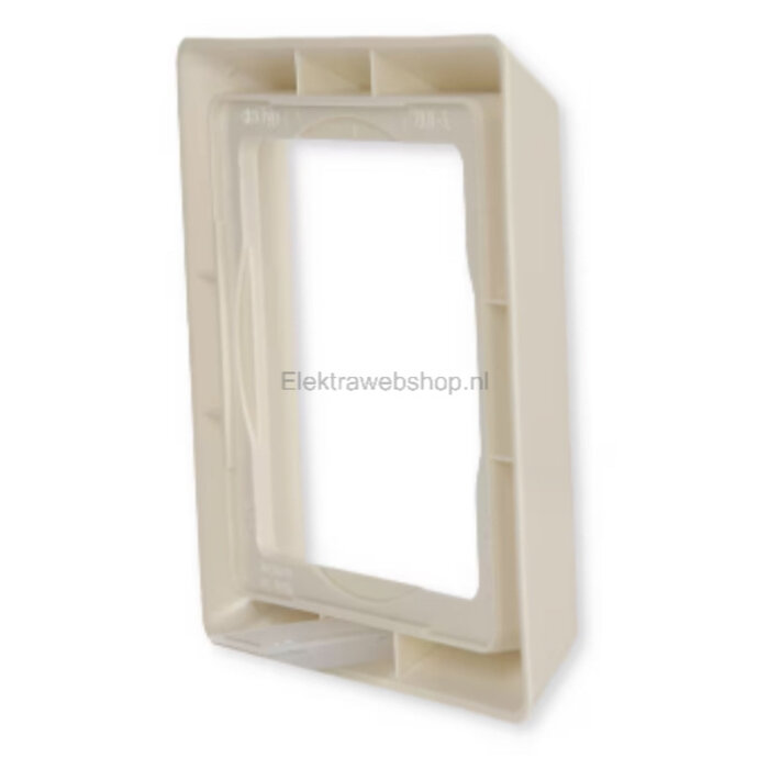 Busch-Jaeger Busch-Jaeger 1-voudig afdekraam voor wandcontactdoos spatwaterdicht wit (creme) 2101-32