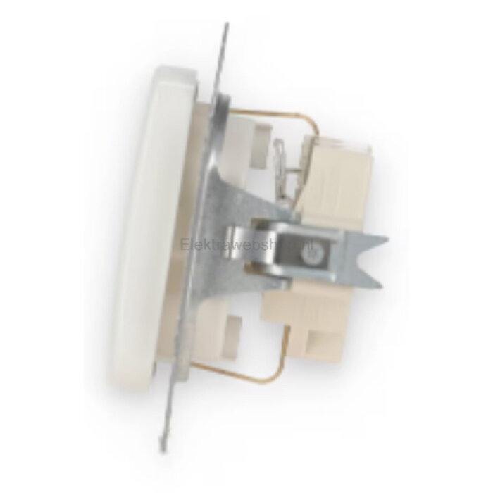 Busch-Jaeger Busch-Jaeger wandcontactdoos + randaarde 1V alpinwit (hagelwit) 20 EUC-214-503