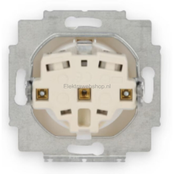 Busch-Jaeger Busch-Jaeger wandcontactdoos + randaarde 1V alpinwit (hagelwit) 20 EUC-214-503