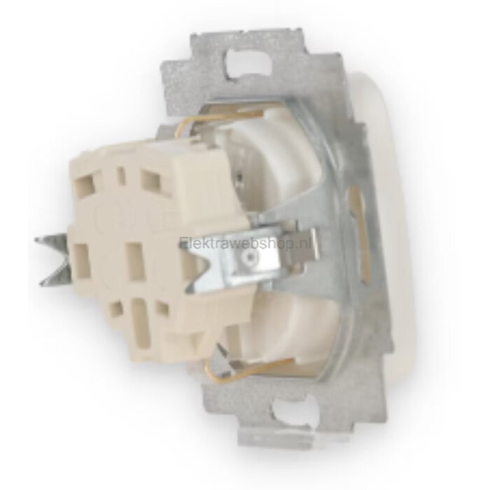 Busch-Jaeger Busch-Jaeger wandcontactdoos + randaarde 1V alpinwit (hagelwit) 20 EUC-214-503