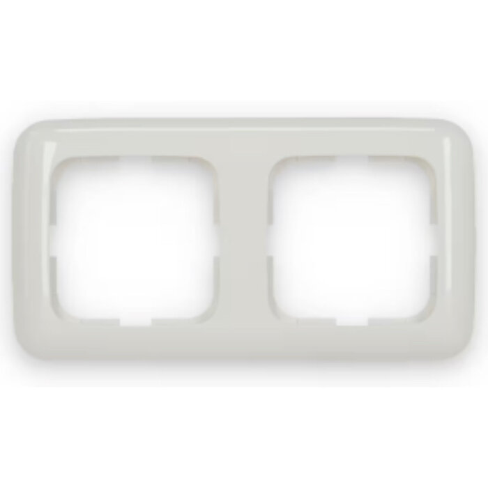 Busch-Jaeger Busch-Jaeger afdekraam 2 voudig Standaard alpinwit (hagelwit) 2512-214