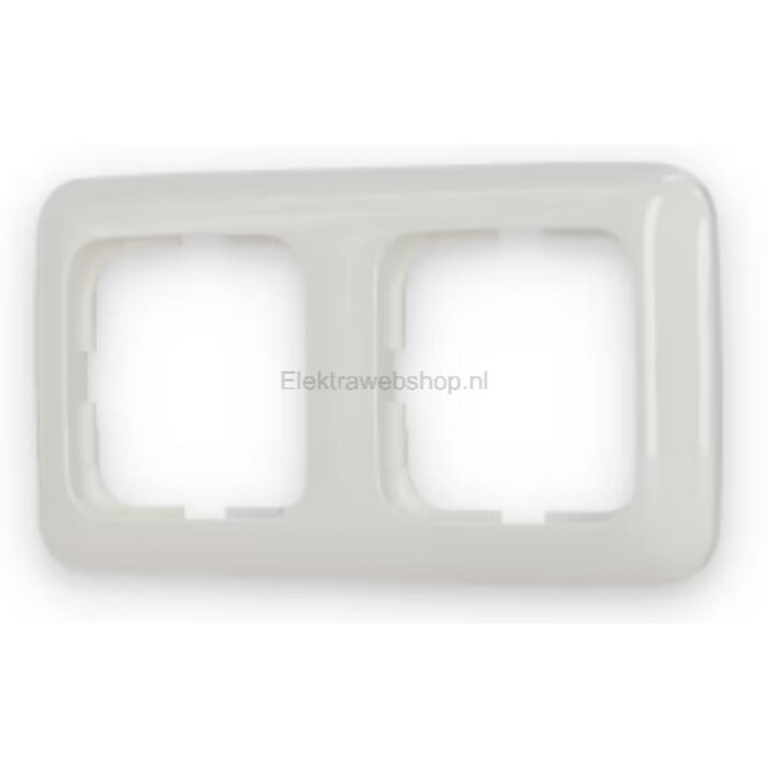 Busch-Jaeger Busch-Jaeger afdekraam 2 voudig Standaard alpinwit (hagelwit) 2512-214