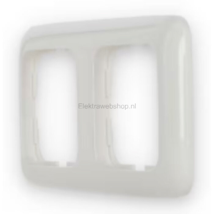 Busch-Jaeger Busch-Jaeger afdekraam 2 voudig Standaard alpinwit (hagelwit) 2512-214